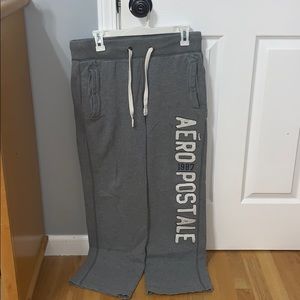 Grey Aèropostale sweat pants.